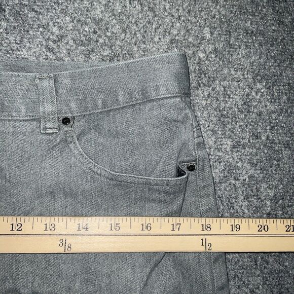 Lauren Jean Co Ralph Lauren Jeans Womens Size 14 Gray Denim Wide Leg - Picture 5 of 9